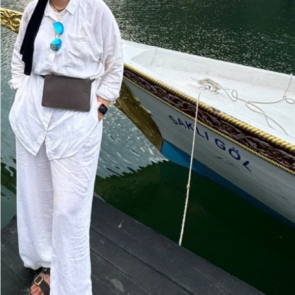 Aerie Linen Cute Set(blouse+pants) - Picture 2 of 7